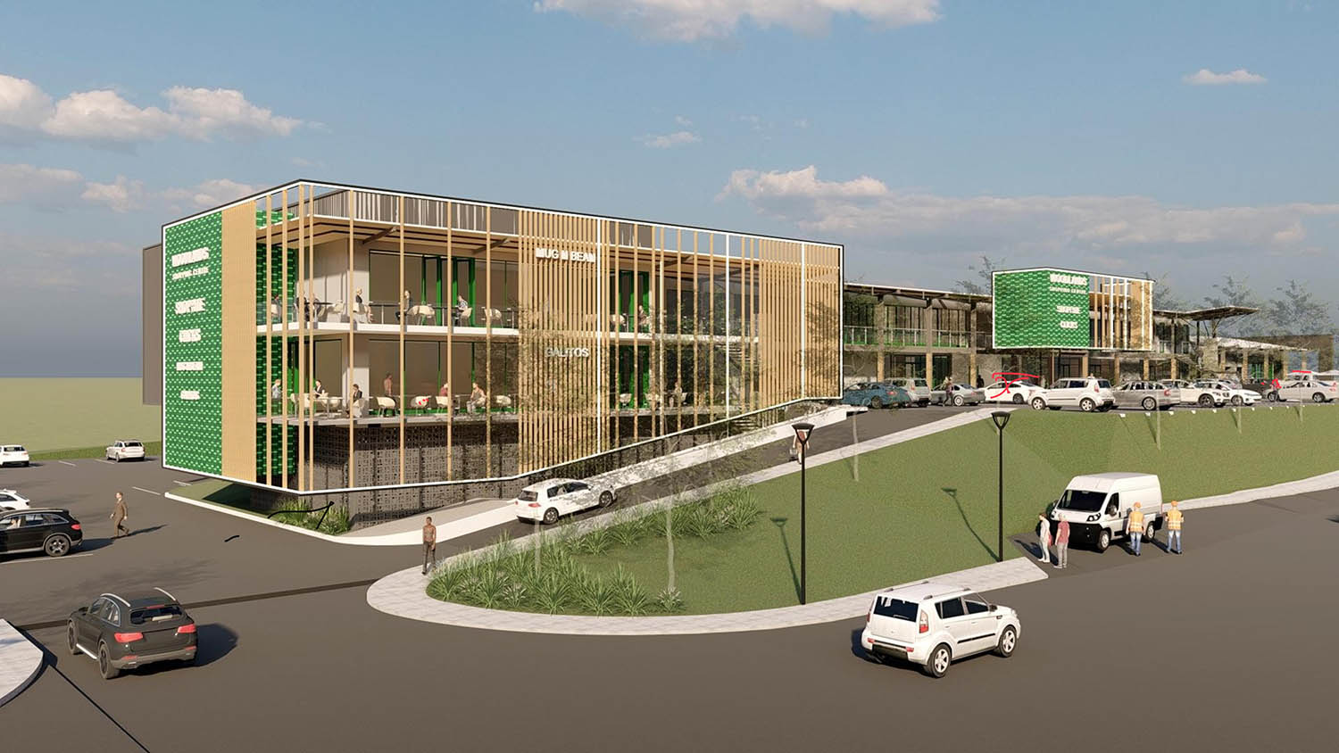 The proposed expansion of the centre which will include a second floor which will have the likes of Mug & Bean and Galitos.